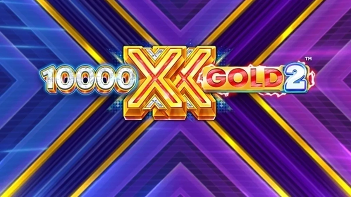 Interface do jogo de slot 10,000 X Gold 2 com destaque para os prêmios acumulados